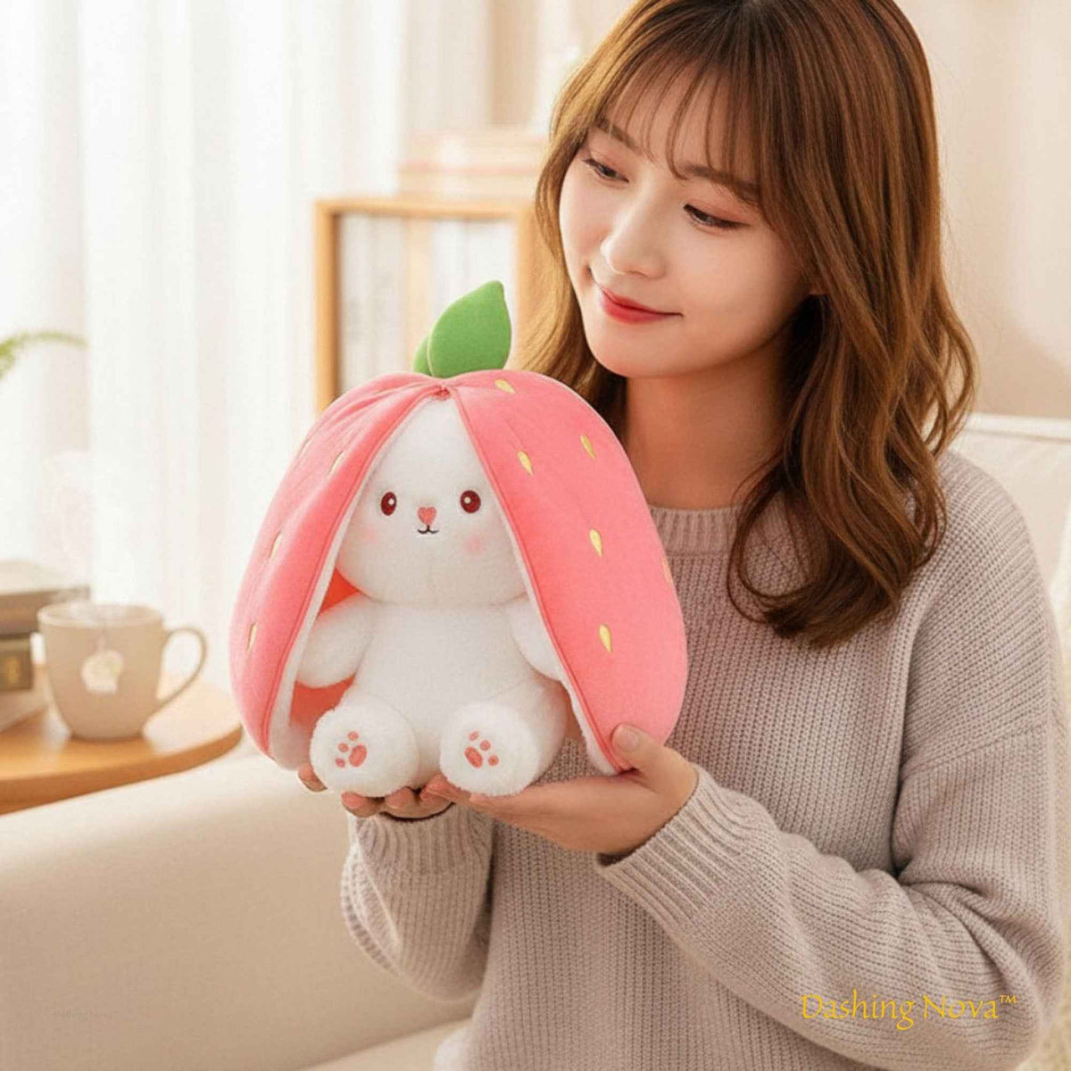 Reversible Fruit Bunny Plush