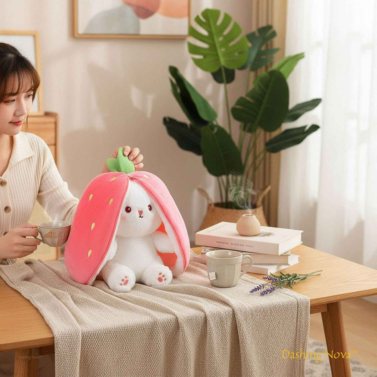 Reversible Fruit Bunny Plush