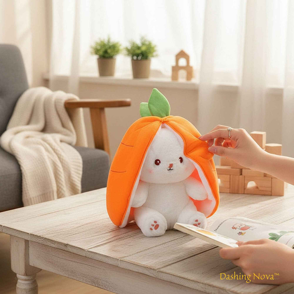 Reversible Fruit Bunny Plush