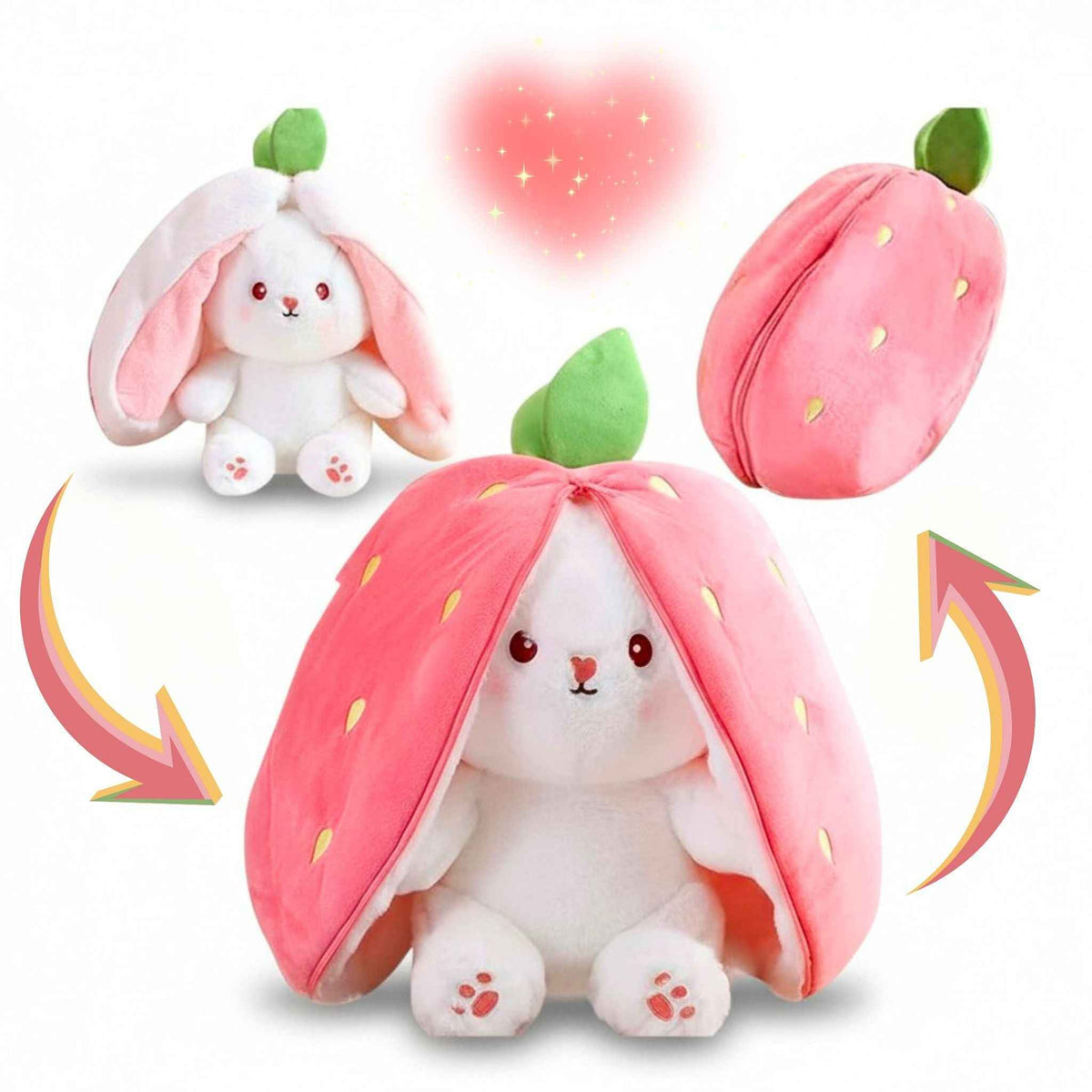 Reversible Fruit Bunny Plush