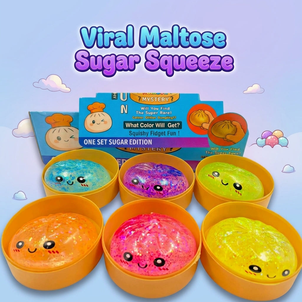 Mystery Glitter Dumpling Squishy