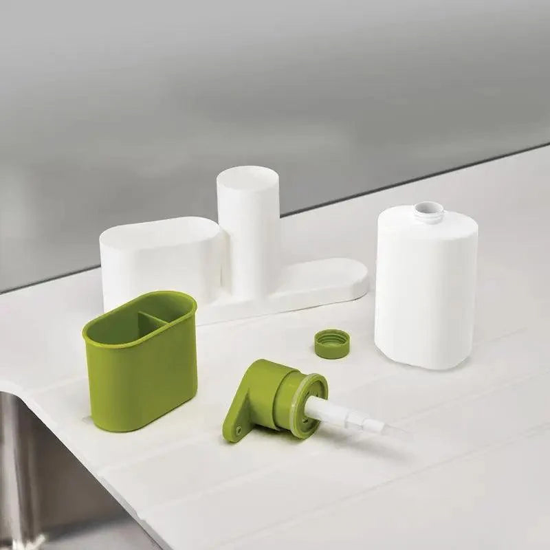 3-in-1 Sink Soap Dispenser & Sponge Caddy