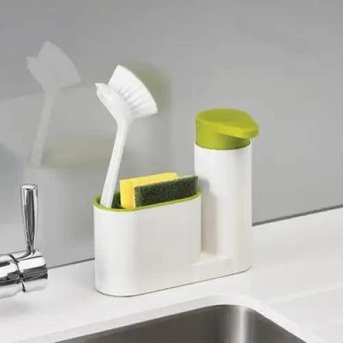 3-in-1 Sink Soap Dispenser & Sponge Caddy